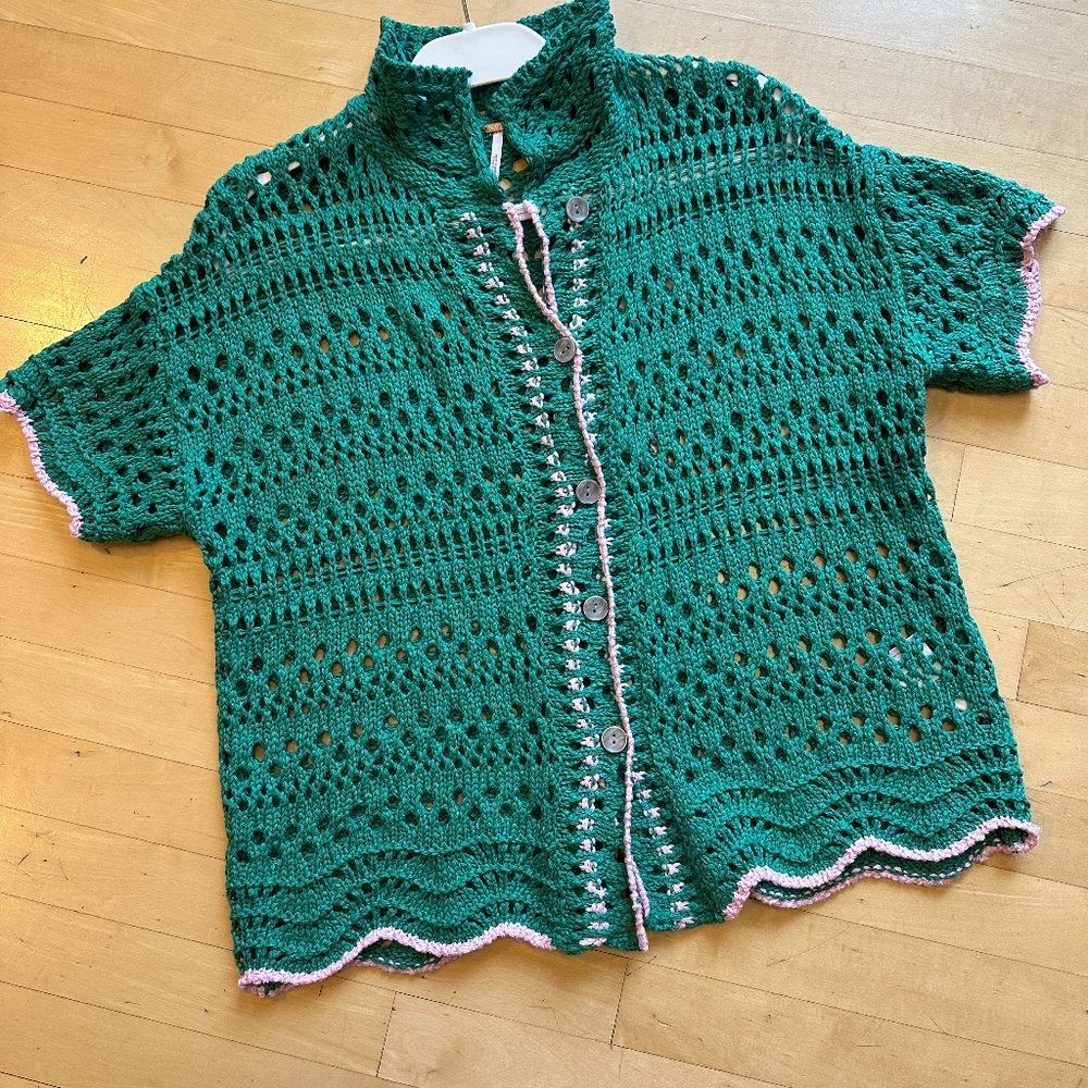 Free People Top/ Crochet Top